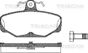 Triscan 8110 16869 - Brake Pad Set, disc brake autospares.lv