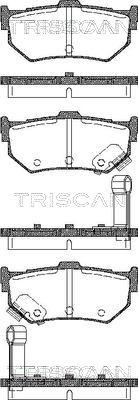 Triscan 8110 10998 - Brake Pad Set, disc brake autospares.lv