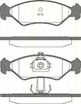 Triscan 8110 10505 - Brake Pad Set, disc brake autospares.lv