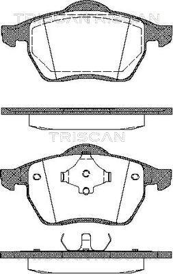 Triscan 8110 10502 - Brake Pad Set, disc brake autospares.lv