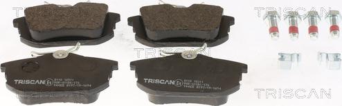 Triscan 8110 10511 - Brake Pad Set, disc brake autospares.lv