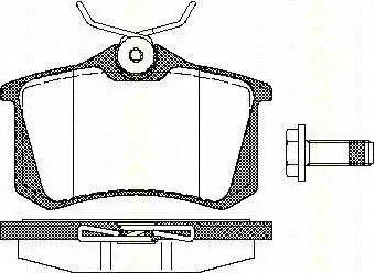 Triscan 8110 10512 - Brake Pad Set, disc brake autospares.lv