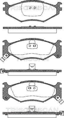 Triscan 8110 10517 - Brake Pad Set, disc brake autospares.lv