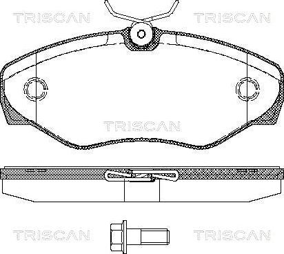 Triscan 8110 10529 - Brake Pad Set, disc brake autospares.lv