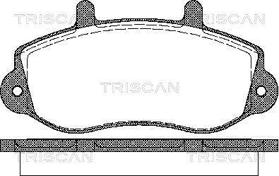 Triscan 8110 10526 - Brake Pad Set, disc brake autospares.lv