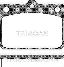 Triscan 8110 10009 - Brake Pad Set, disc brake autospares.lv