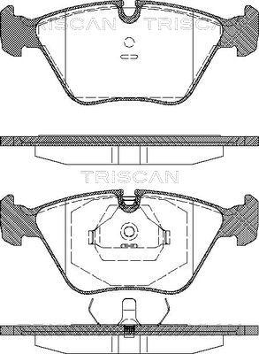 Triscan 8110 10001 - Brake Pad Set, disc brake autospares.lv