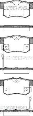 Triscan 8110 10019 - Brake Pad Set, disc brake autospares.lv