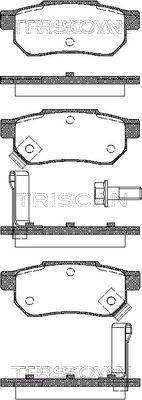 Triscan 8110 10014 - Brake Pad Set, disc brake autospares.lv