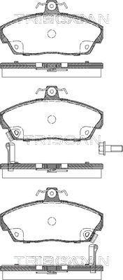 Triscan 8110 10013 - Brake Pad Set, disc brake autospares.lv