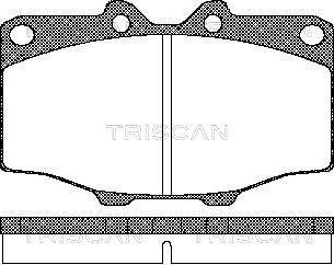 Triscan 8110 10034 - Brake Pad Set, disc brake autospares.lv