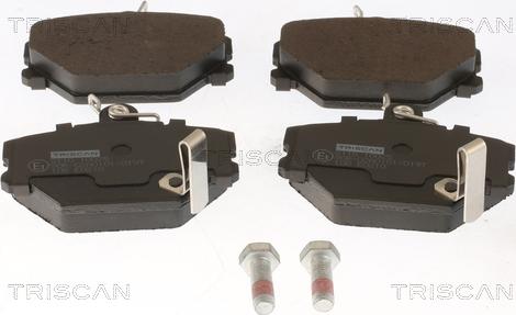 Triscan 8110 10025 - Brake Pad Set, disc brake autospares.lv