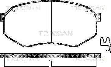 Havam HP 2552T - Brake Pad Set, disc brake autospares.lv