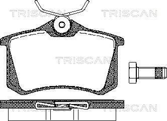 Triscan 8110 10864 - Brake Pad Set, disc brake autospares.lv