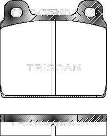 Triscan 8110 10203 - Brake Pad Set, disc brake autospares.lv