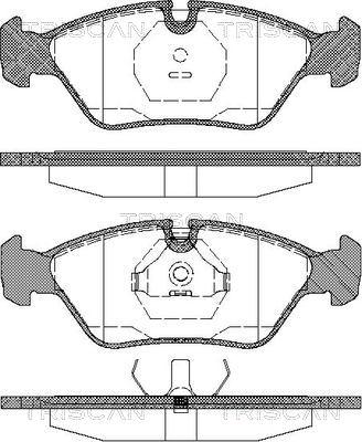 Triscan 8110 10225 - Brake Pad Set, disc brake autospares.lv