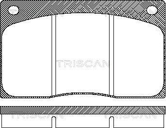 Triscan 8110 10799 - Brake Pad Set, disc brake autospares.lv