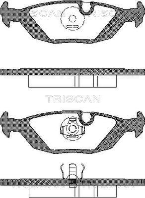 Triscan 8110 11099 - Brake Pad Set, disc brake autospares.lv