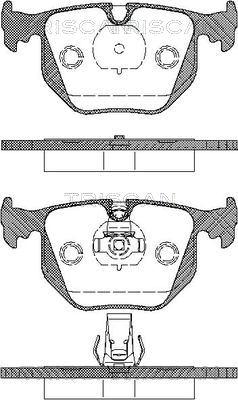 Triscan 8110 11005 - Brake Pad Set, disc brake autospares.lv