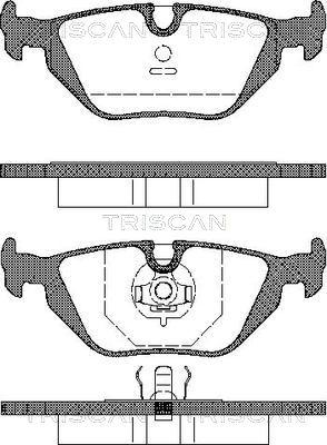 Triscan 8110 11001 - Brake Pad Set, disc brake autospares.lv