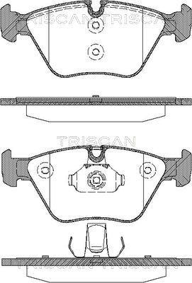 Triscan 8110 11015 - Brake Pad Set, disc brake autospares.lv