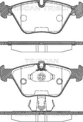 Triscan 8110 11010 - Brake Pad Set, disc brake autospares.lv