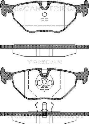 Triscan 8110 11899 - Brake Pad Set, disc brake autospares.lv
