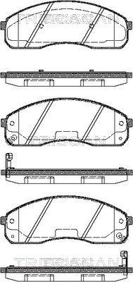 Triscan 8110 18009 - Brake Pad Set, disc brake autospares.lv