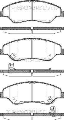 Triscan 8110 18005 - Brake Pad Set, disc brake autospares.lv