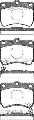 Triscan 8110 18001 - Brake Pad Set, disc brake autospares.lv