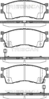 Triscan 8110 18008 - Brake Pad Set, disc brake autospares.lv