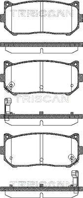 Triscan 8110 18003 - Brake Pad Set, disc brake autospares.lv