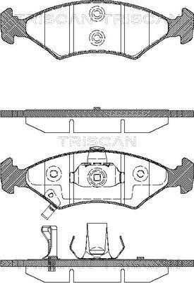 Triscan 8110 18007 - Brake Pad Set, disc brake autospares.lv