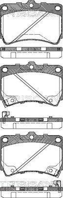 Triscan 8110 18010 - Brake Pad Set, disc brake autospares.lv