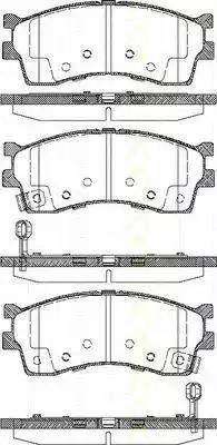 Triscan 8110 18011 - Brake Pad Set, disc brake autospares.lv