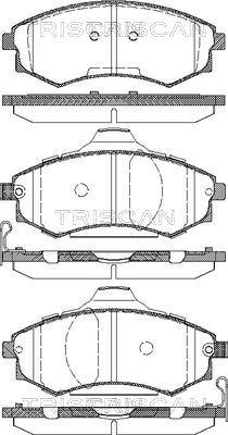 Triscan 8110 18012 - Brake Pad Set, disc brake autospares.lv