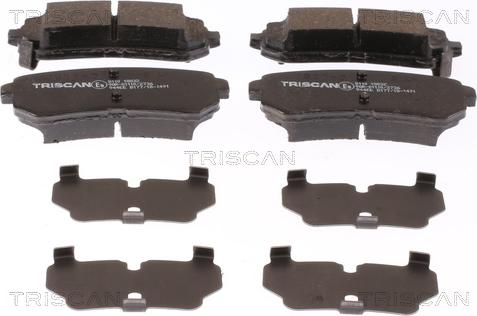 Triscan 8110 18032 - Brake Pad Set, disc brake autospares.lv