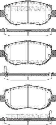 Triscan 8110 13044 - Brake Pad Set, disc brake autospares.lv