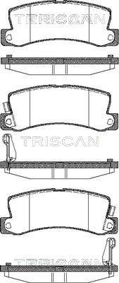 Triscan 8110 13040 - Brake Pad Set, disc brake autospares.lv