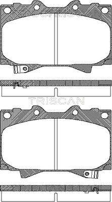 Triscan 8110 13048 - Brake Pad Set, disc brake autospares.lv