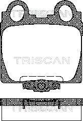 Triscan 28BK524 - Brake Pad Set, disc brake autospares.lv