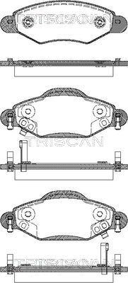 Triscan 8110 13059 - Brake Pad Set, disc brake autospares.lv