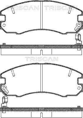 Japanparts PA-251MK - Brake Pad Set, disc brake autospares.lv