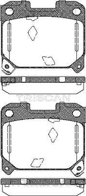 Triscan 8110 13051 - Brake Pad Set, disc brake autospares.lv
