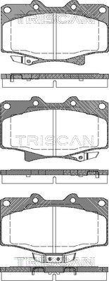 Triscan 8110 13052 - Brake Pad Set, disc brake autospares.lv