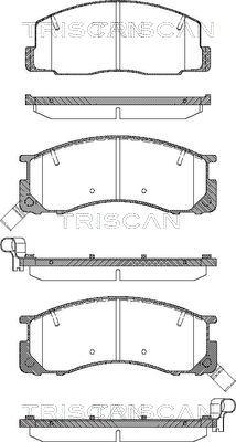 Triscan 8110 13015 - Brake Pad Set, disc brake autospares.lv