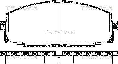 Triscan 8110 13016 - Brake Pad Set, disc brake autospares.lv