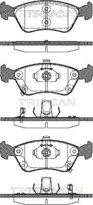 Triscan 8110 13018 - Brake Pad Set, disc brake autospares.lv