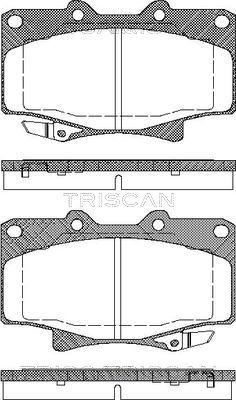 Triscan 8110 13013 - Brake Pad Set, disc brake autospares.lv