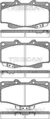 Triscan 8110 13030 - Brake Pad Set, disc brake autospares.lv